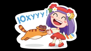 Стикер на "Вайбър"