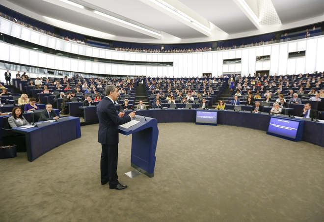 Президентът говори пред Европарламента