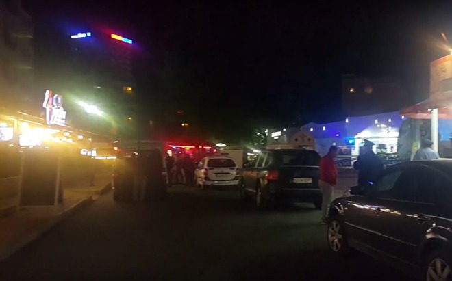 Полицията проверява мястото на престрелката в Слънчев бряг