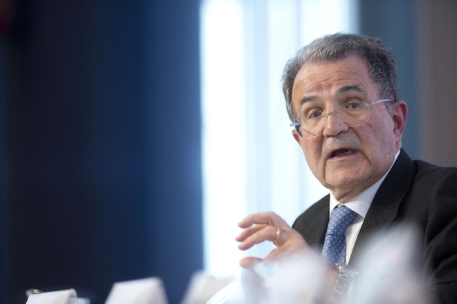 Романо Проди в едър план