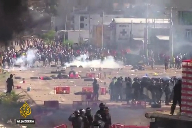 Uchitelska stachka vze zhertvi v meksiko