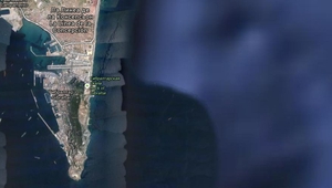 Гибралтар и Испания - сателитна карта