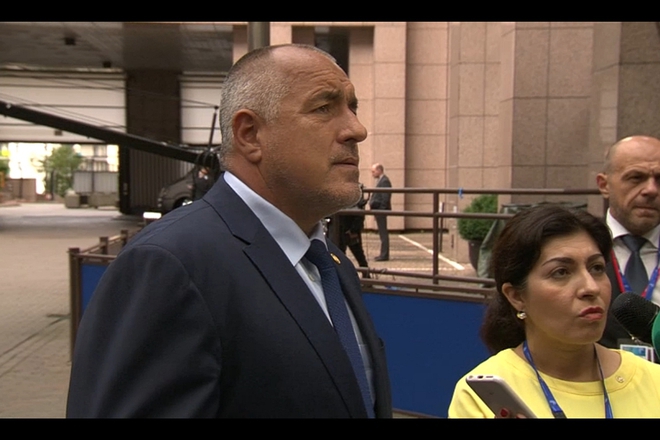 Boyko borisov pred balgarski medii v bryuksel