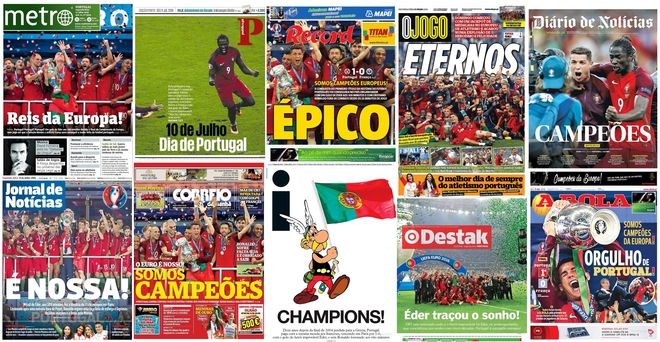 Португалската преса след европейската титла