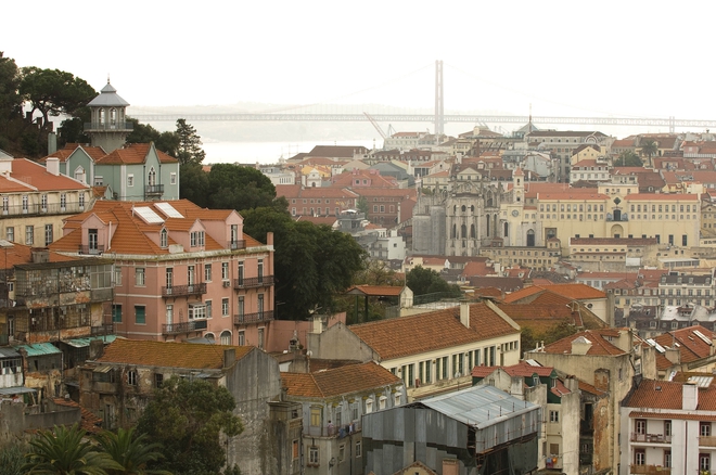 Панорамна гледка от Лисабон