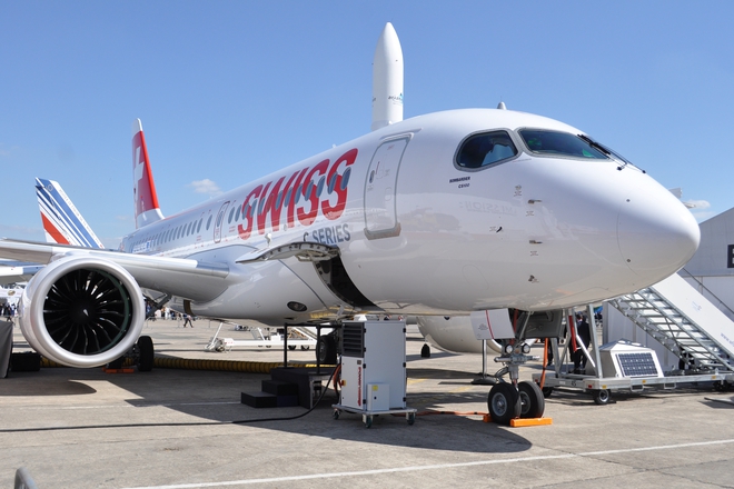 Самолетът Бомбардие C-серия CS100