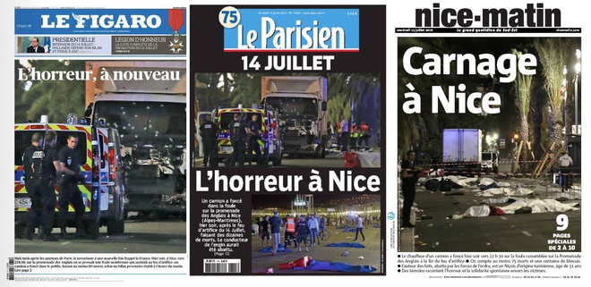 Френската преса след кървавия 14 юли