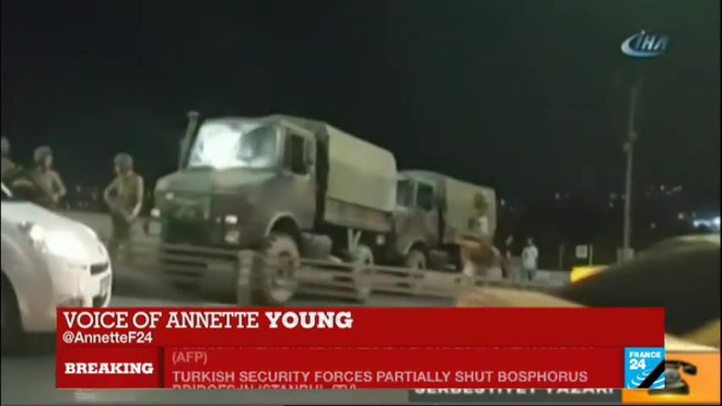 Turkey coup attempt: Army forces control bridges, airports and public radio broadcast