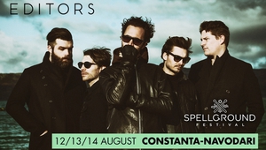 Editors на плакат за фестивала Спелграунд 2016