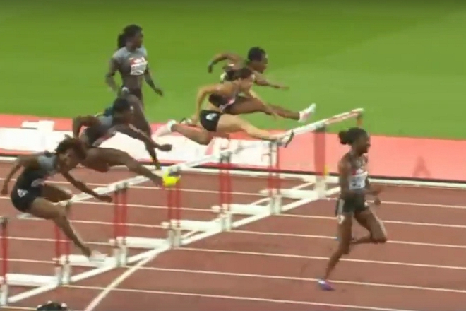 Kendra harisan s nov rekord na 100 m s prepyatstviya