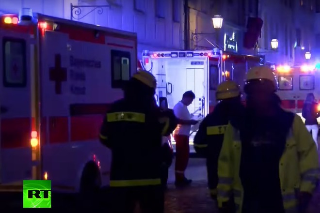 Bomba po vreme na festival v ansbah germaniya