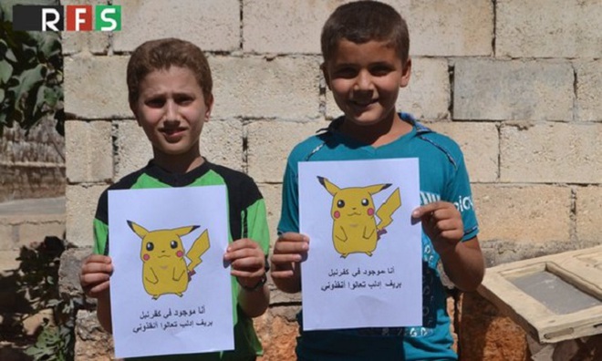 Pokemon GO и децата в Сирия