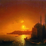 Айвазовски, "Константинопол на лунна светлина"