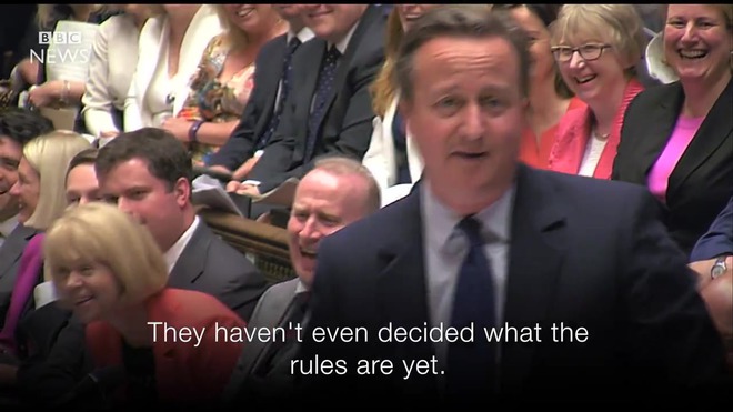 When PMQs became an extended gag reel. David Cameron's final appearance as the Prime Minister: