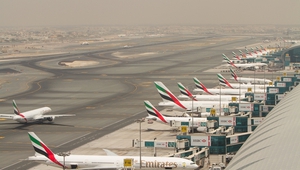 Самолети на "Емирейтс", "паркирани" в Дубай