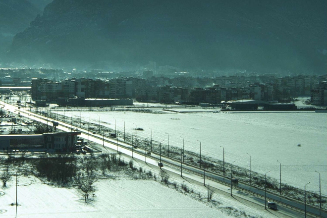 Зимен пейзаж от "Безбог"