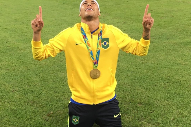 Neymar s olimpiyskoto zlato