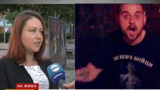 Журналистката Стелиана Божидарова и футболният хулиган Манол Петров