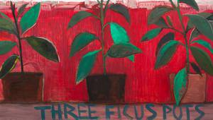 Свилен Стефанов, "Три саксии с фикуси"