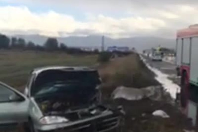 Tezhka katastrofa na okolovrastnoto shose edin zagina