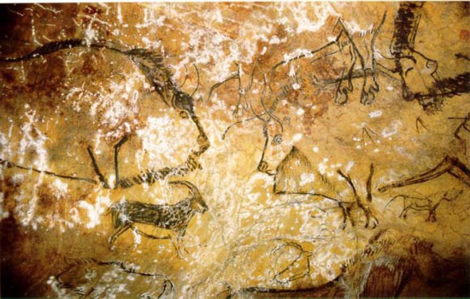 Рисунка от "Черния салон" в пещерата Нио