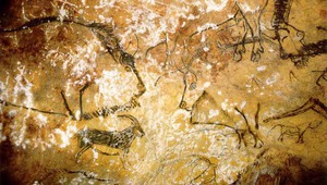 Рисунка от "Черния салон" в пещерата Нио