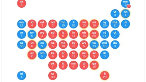 Резултатите от президентските избори в САЩ по щати