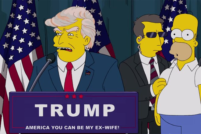 Доналд Тръмп в "Семейство Симпсън"
