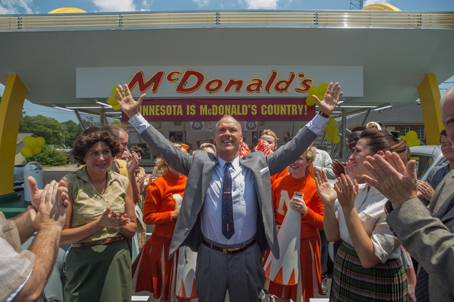 Майкъл Кийтън като основателя на "Макдоналдс"