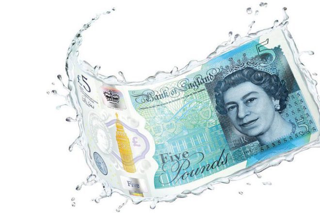 Novata polimerna banknota ot 5 paunda