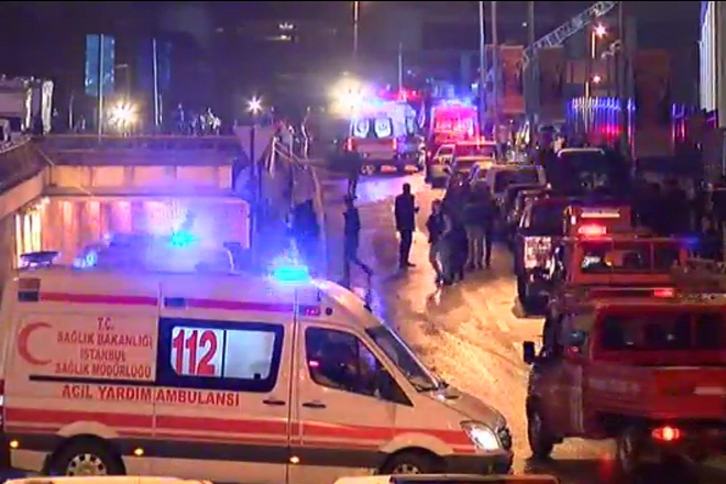 Lineyki kray stadiona na beshiktash v istanbul