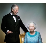 Юбилейната снимка на Елизабет II с принц Чарлз