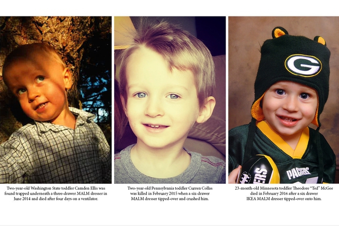 Trite detsa stanali zhertva na mebeli ot ikea