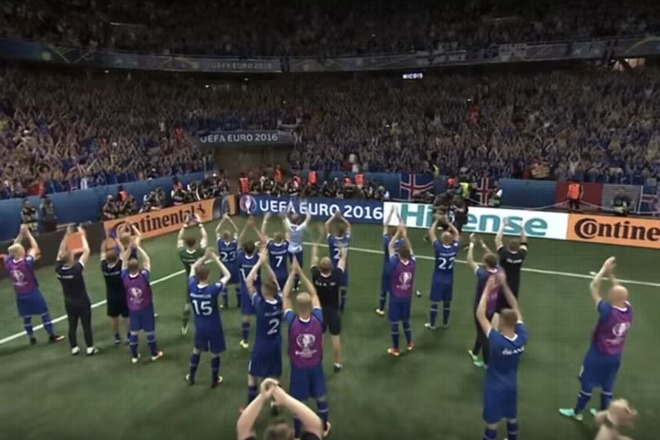 Islandskite natsionali pozdravyavat publikata si