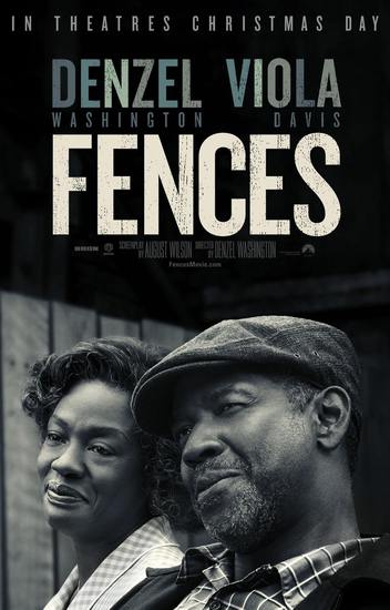 Виола Дейвис и Дензъл Уошингтън на плакат за Fences (2016)