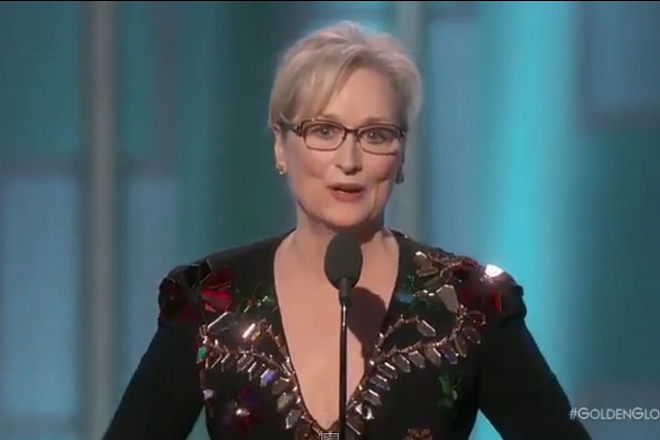 Meril striyp na nagradite zlaten globus 2017