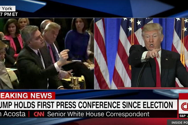 Donald tramp v parvata si preskonferentsiya sled izborite