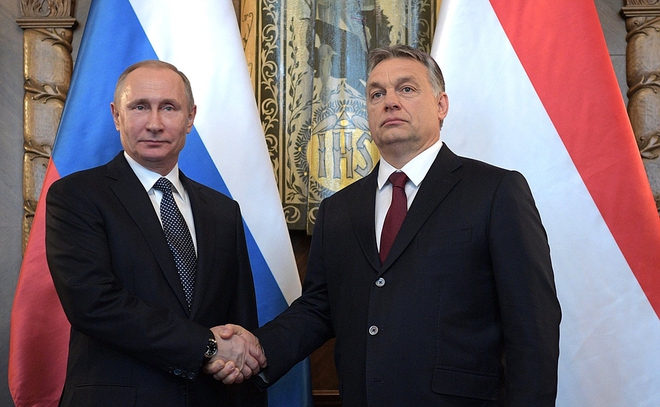 Владимир Путин и Виктор Орбан