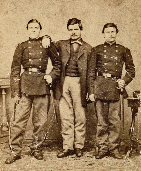Васил Левски с брат си, 1867 г.