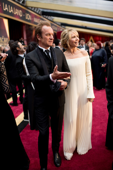 Стинг и съпругата му Труди на "Оскарите"