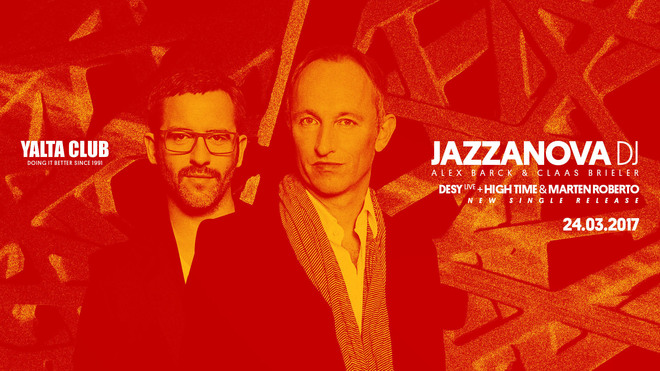Афиш за гастрола на Jazzanova в клуб "Ялта"