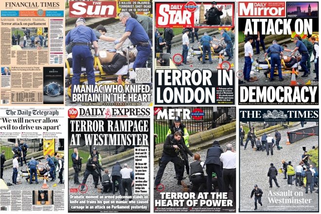 Londonskiyat atentator po parvite stranitsi na britanskata presa