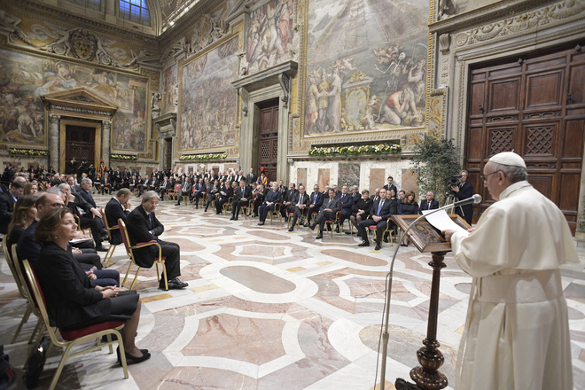 Европейските лидери на аудиенция при папа Франциск