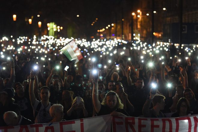 Протестът в Будапеща