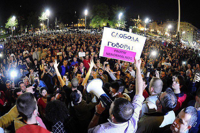 Protesti v sarbiya sreshtu izbiraneto na aleksandar vuchich za prezident
