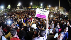 Протести в Сърбия срещу избирането на Александър Вучич за президент