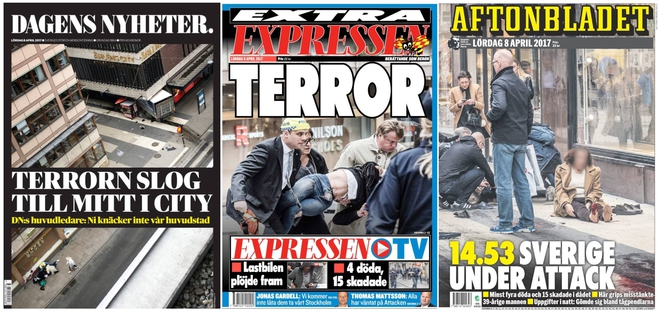 Шведската преса след атентата в Стокхолм