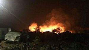 Пожар в бежанския лагер "Гран Синте"