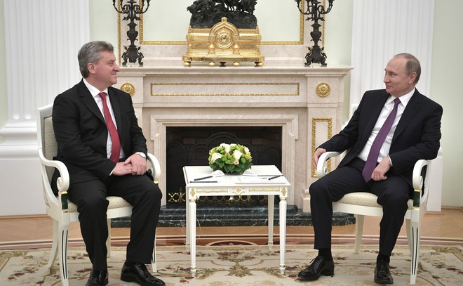 Путин с македонския президент Георге Иванов