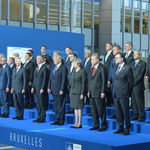 Лидерите от НАТО на срещата в Брюксел, 25 май 2017 г.